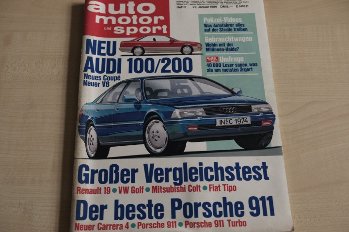 Deckblatt Auto Motor und Sport (03/1989)